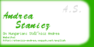andrea stanicz business card